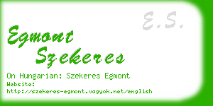 egmont szekeres business card